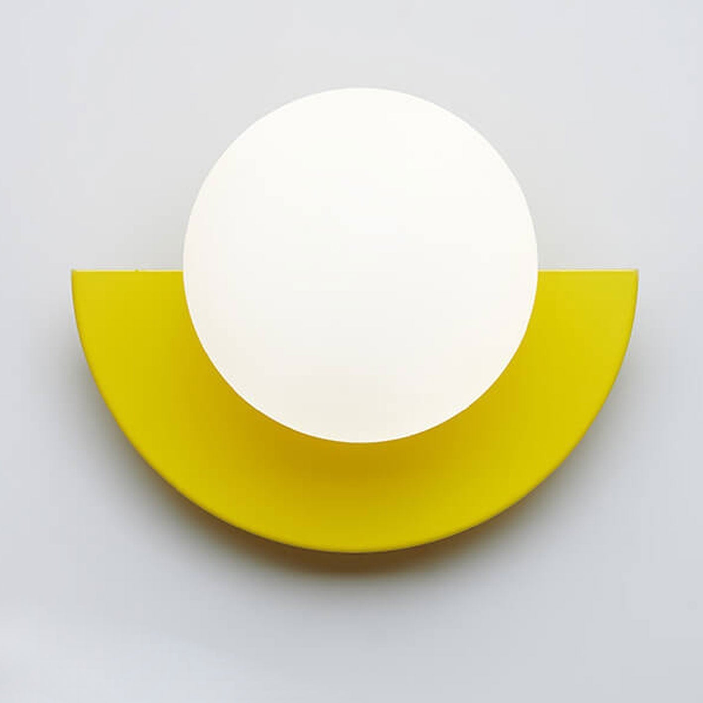 Modern Minimalist Colorful Spherical Glass Wall Sconce