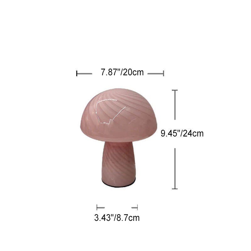Modern Minimalist Mushroom Glass Table Lamp Table Lamp