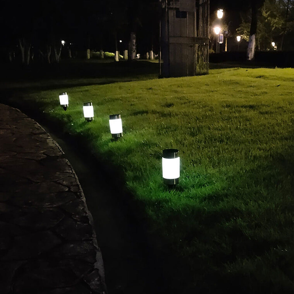 Modern White Outdoor Stake Light