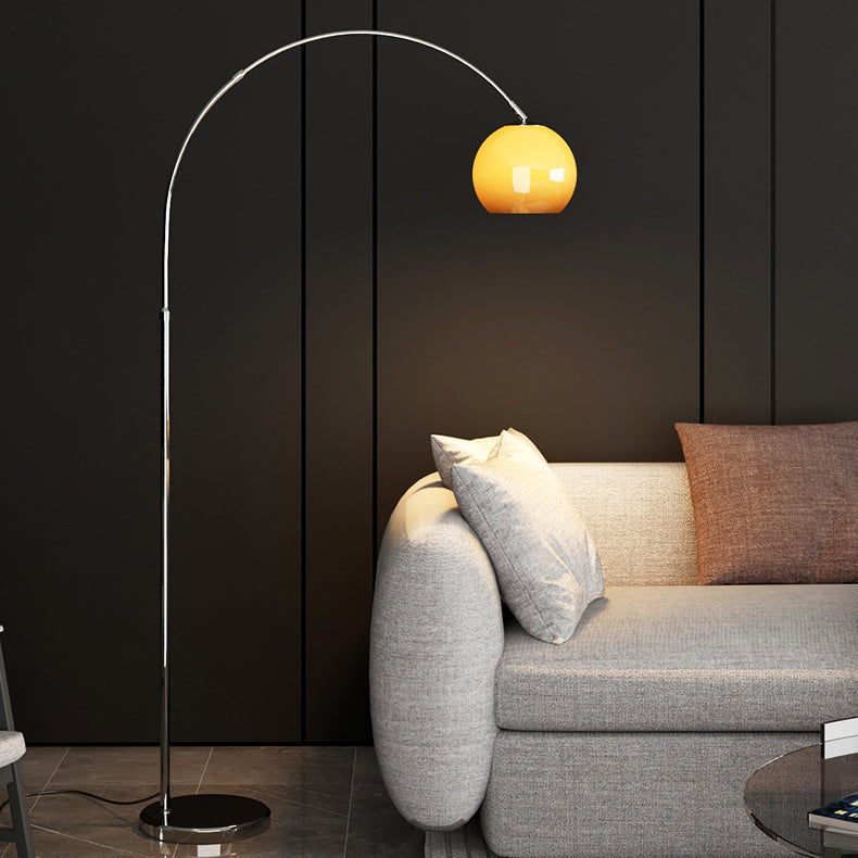 Scandinavian Orange Floor Lamp