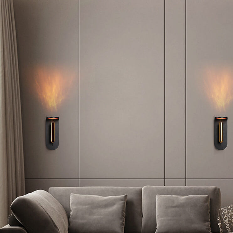 Industrial Creative Flame LED Rotatable Adjustable Wall Sconce