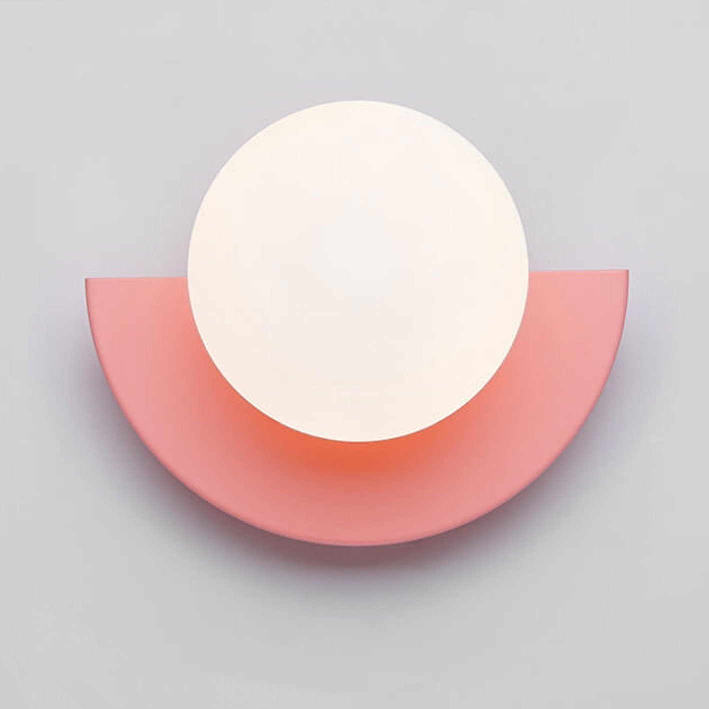 Modern Minimalist Colorful Spherical Glass Wall Sconce