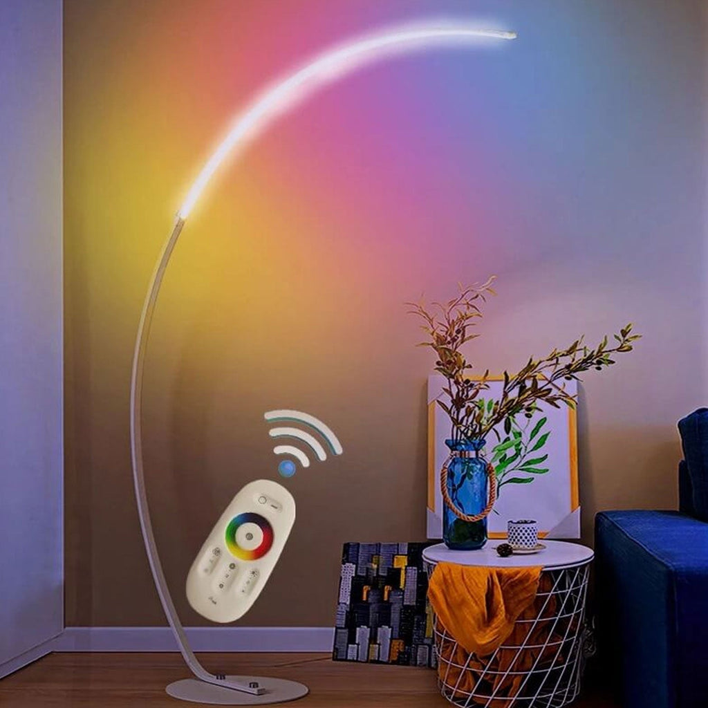 Sleek Modern White Floor Lamp
