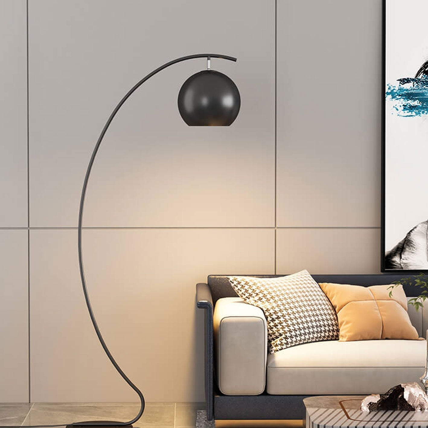Nordic Yellow Floor Lamp