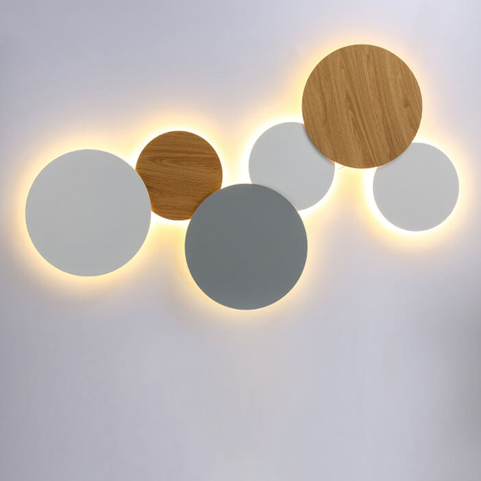 Modern Minimalist Round Eclipse Iron LED Wall Sconce