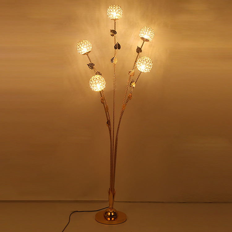 Modern Gold 5-Light Floor Lamp