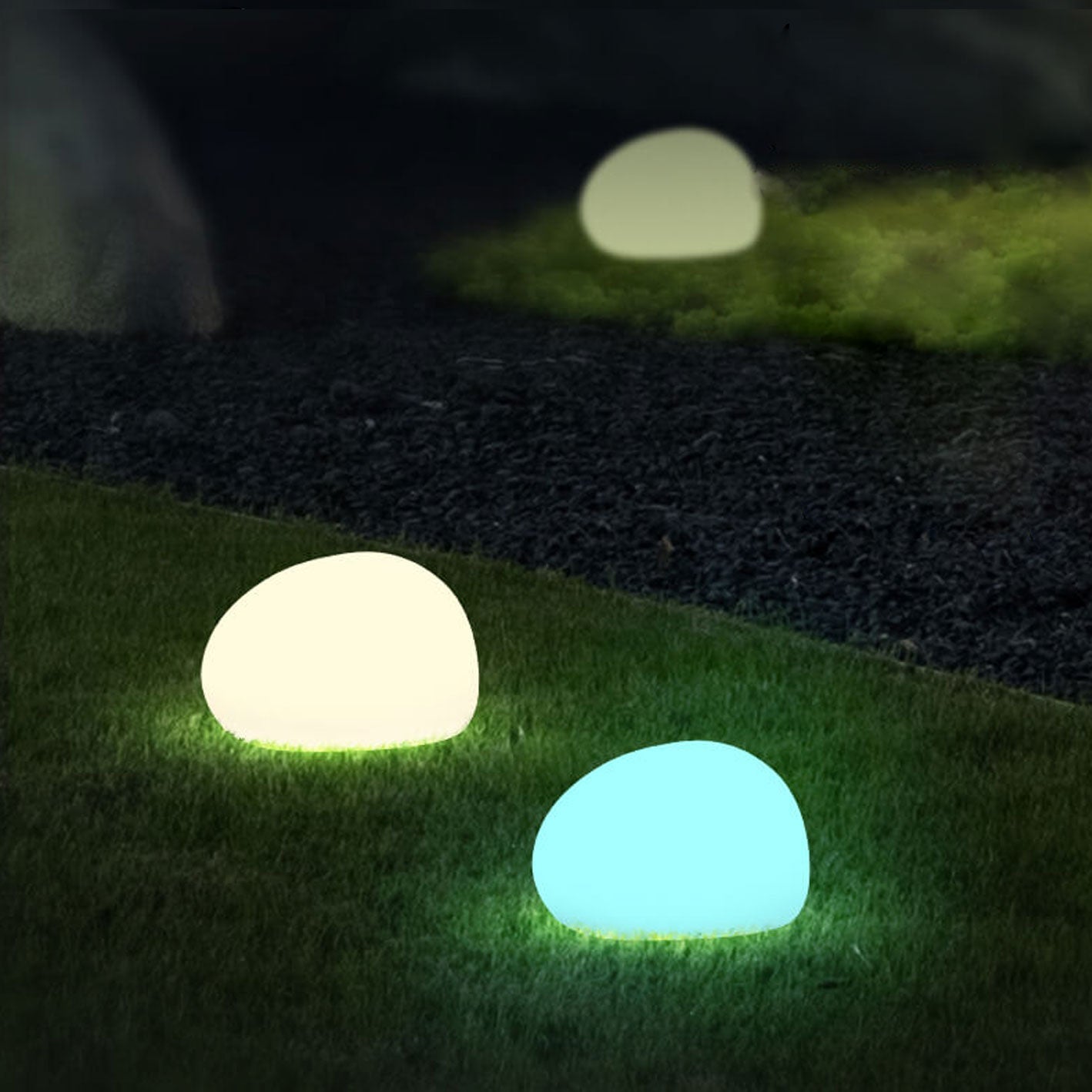Modern White Outdoor Stake Light