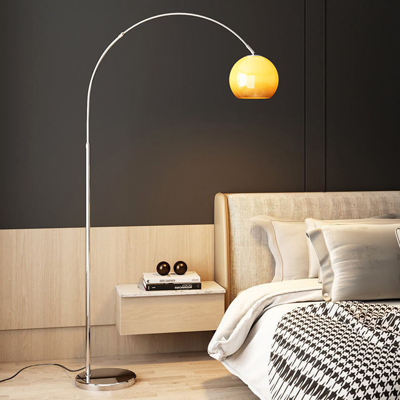 Scandinavian Orange Floor Lamp