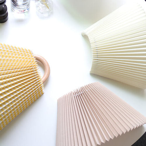 Modern Solid Wood Pleated Semi-Circle Wall Sconce