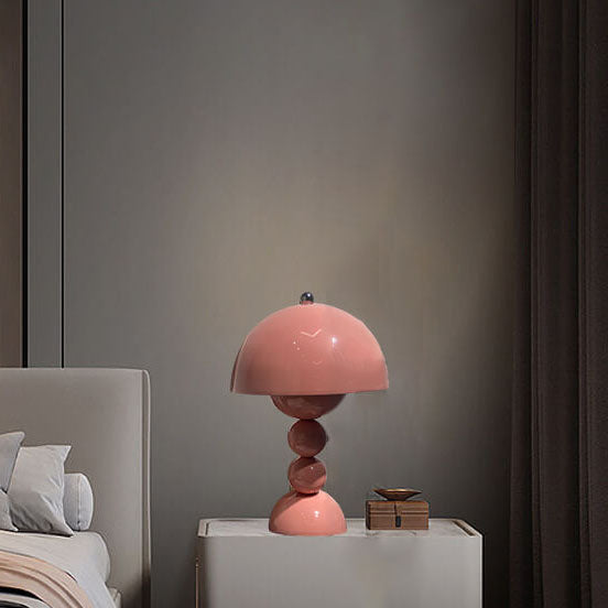 Nordic Metal Mushroom Round Pod 1-Light Table Lamp