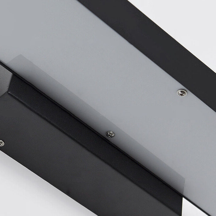 Modern Minimalist Rectangular Flat LED Sensor Wall Sconce