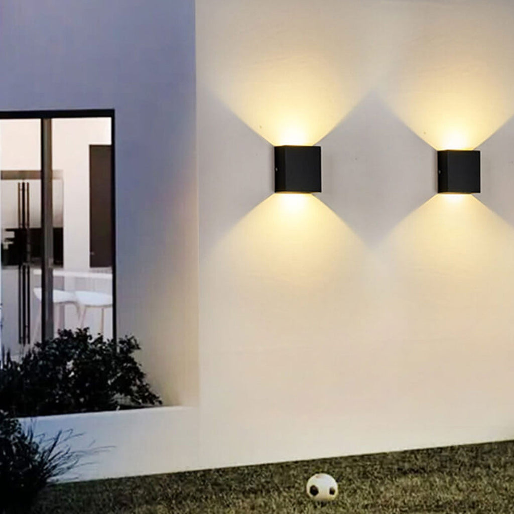 Modern Simple Square LED Body Sensor Wall Sconce