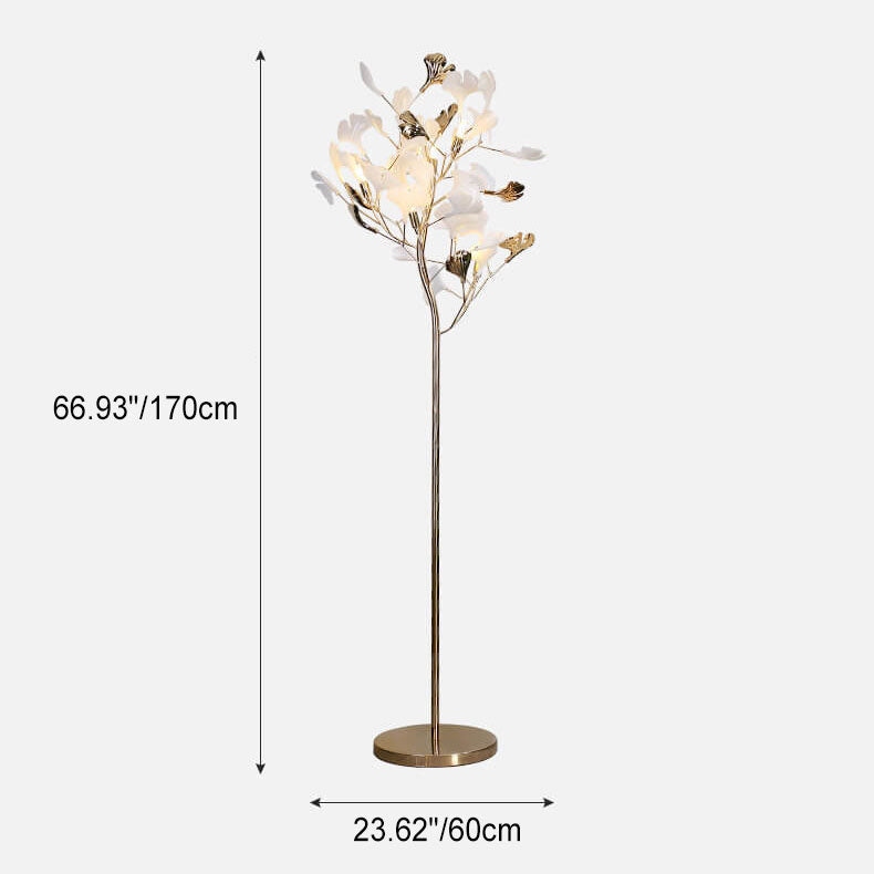 Nordic White 5-Light Floor Lamp