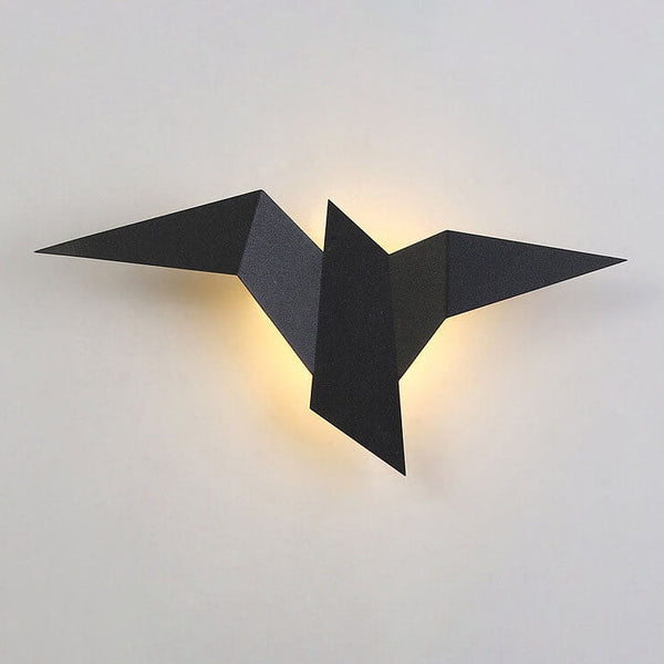Modern Creative Flying Bird Metal 1-Light LED Wall Sconce