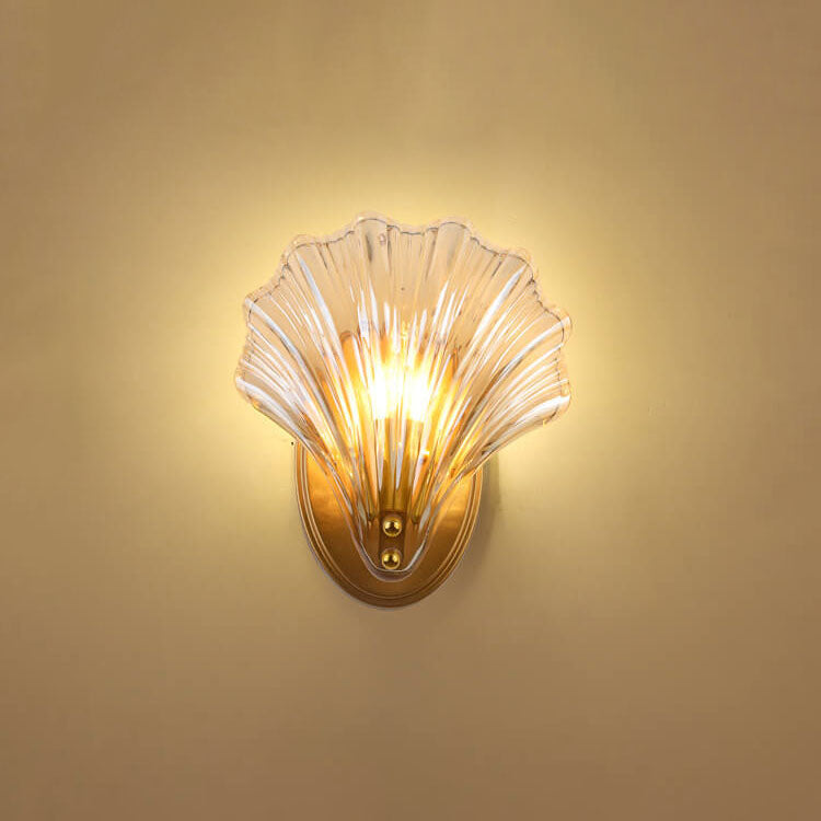 Creative Seashell Glass 1-Light Wall Sconce