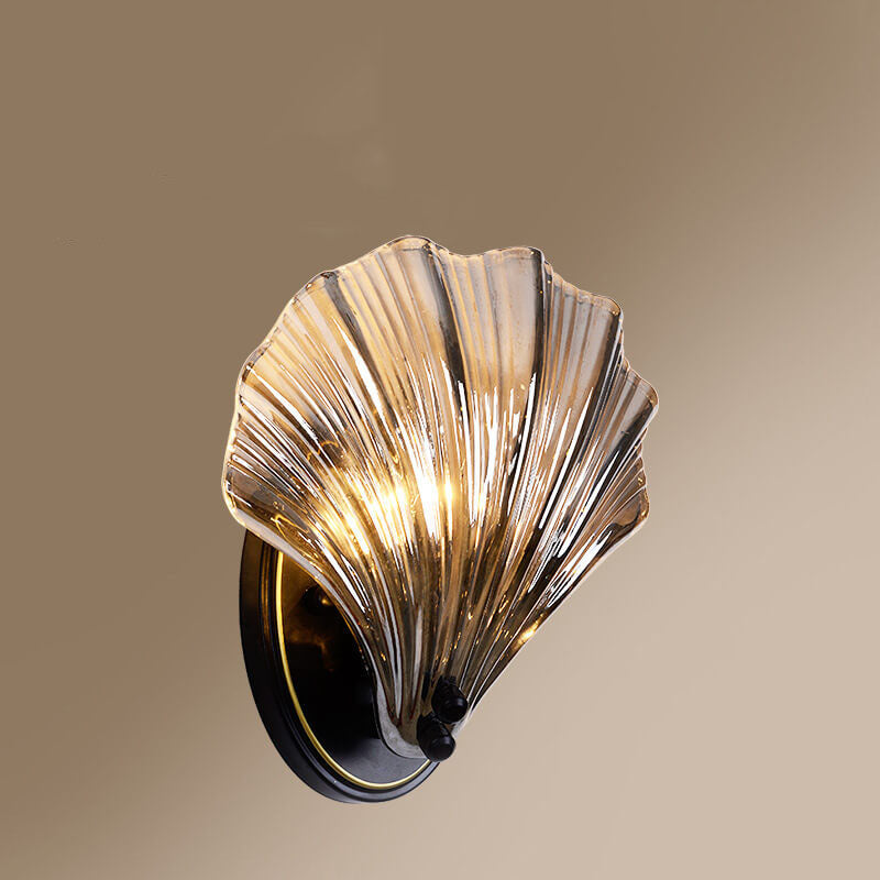 Creative Seashell Glass 1-Light Wall Sconce