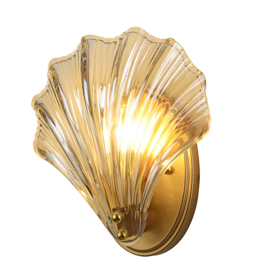 Creative Seashell Glass 1-Light Wall Sconce