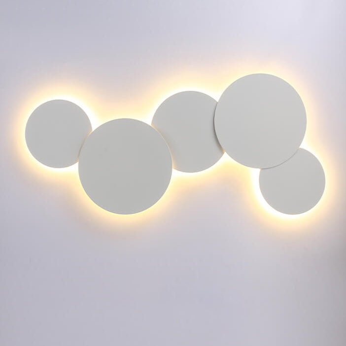 Modern Minimalist Round Eclipse Iron LED Wall Sconce