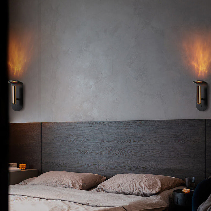 Industrial Creative Flame LED Rotatable Adjustable Wall Sconce