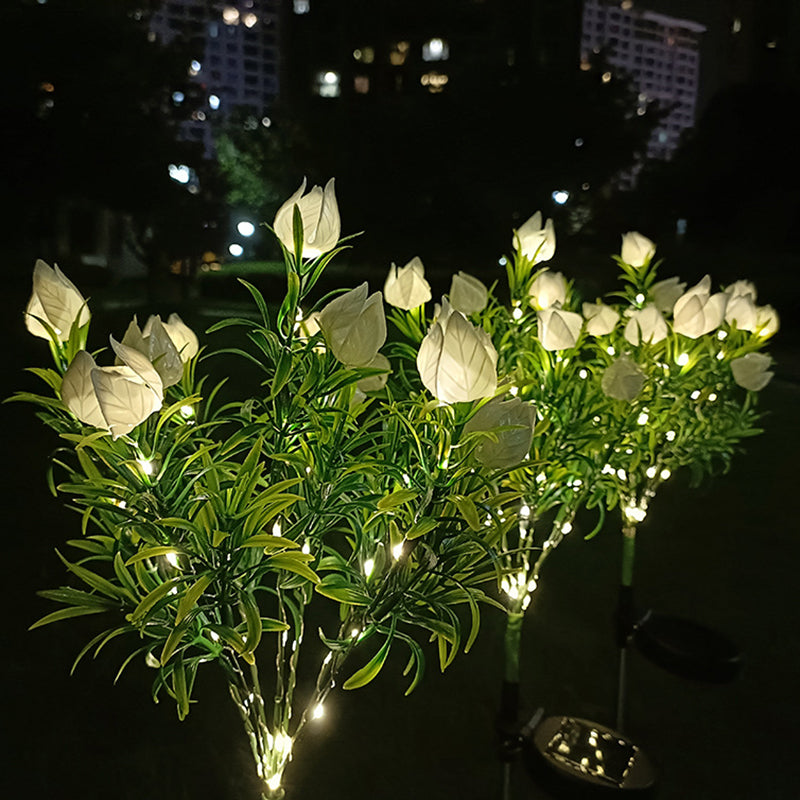 Contemporary White Outdoor Stake Light