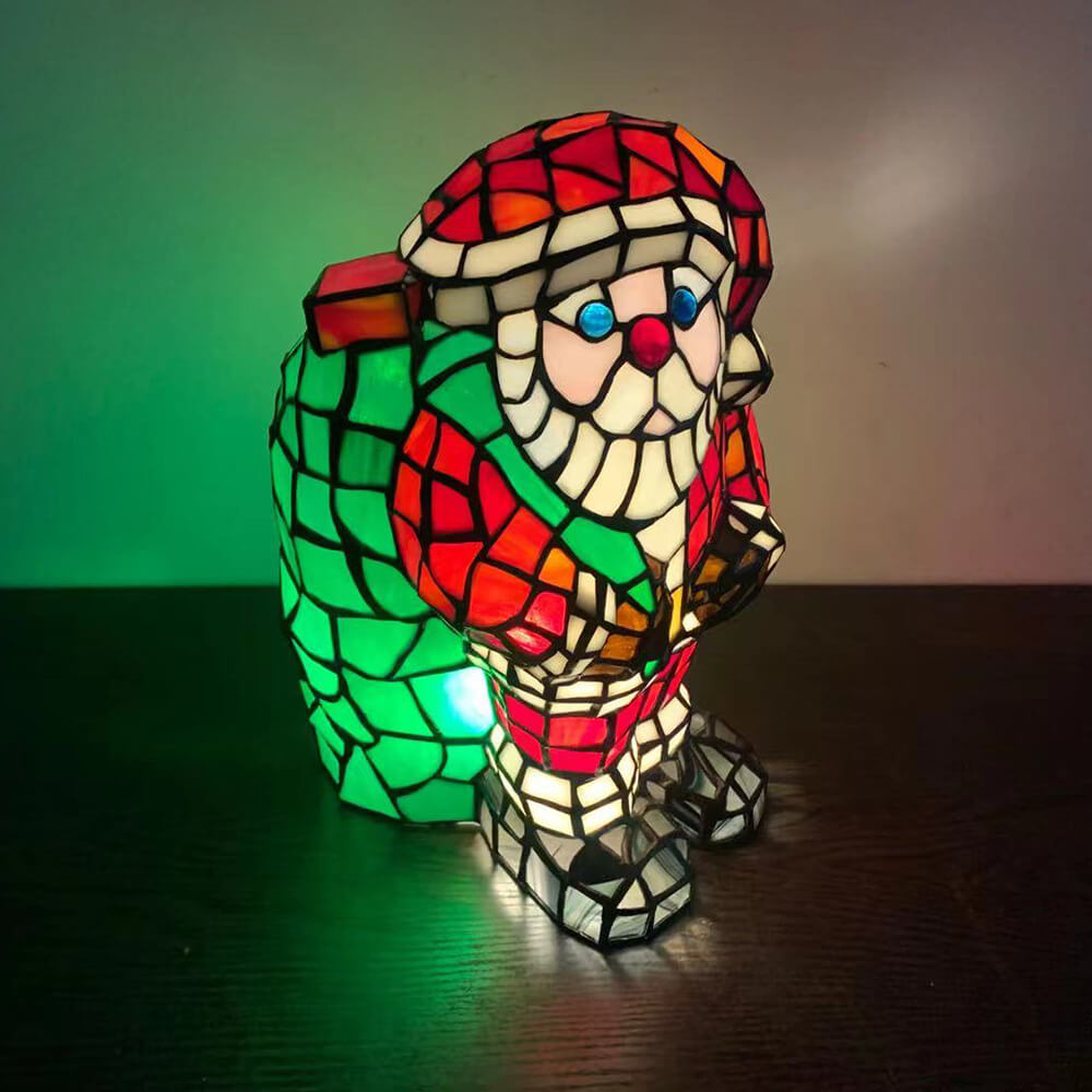 Tiffany Creative Animal Stained Glass 1-Light Table Lamp
