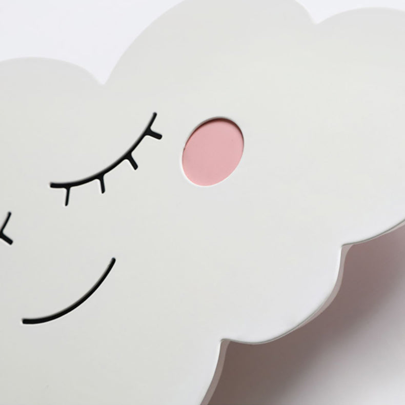Contemporary Creative Cartoon Smiley Cloud LED Kids Wall Sconce