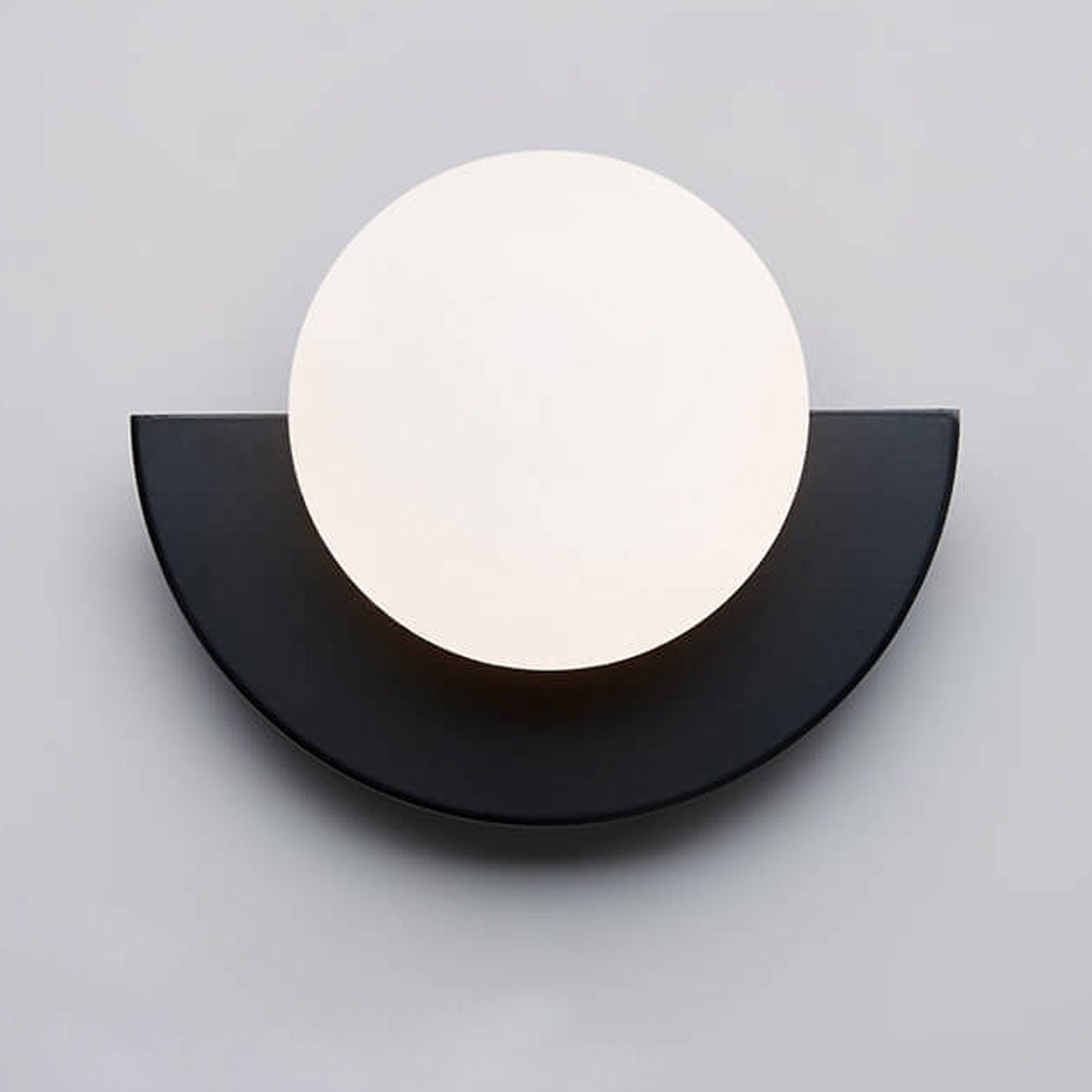 Modern Minimalist Colorful Spherical Glass Wall Sconce