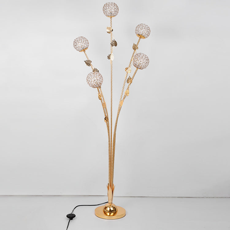 Modern Gold 5-Light Floor Lamp