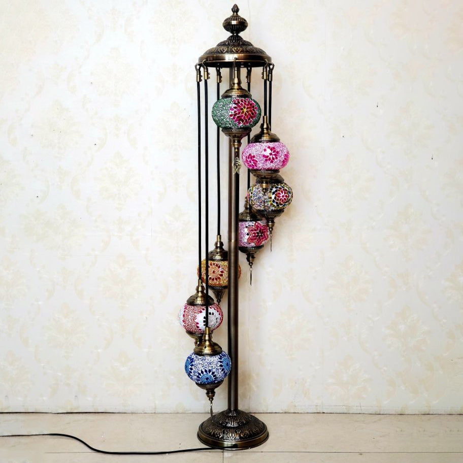 Tiffany Stained Glass 5-Light Floor Lamp
