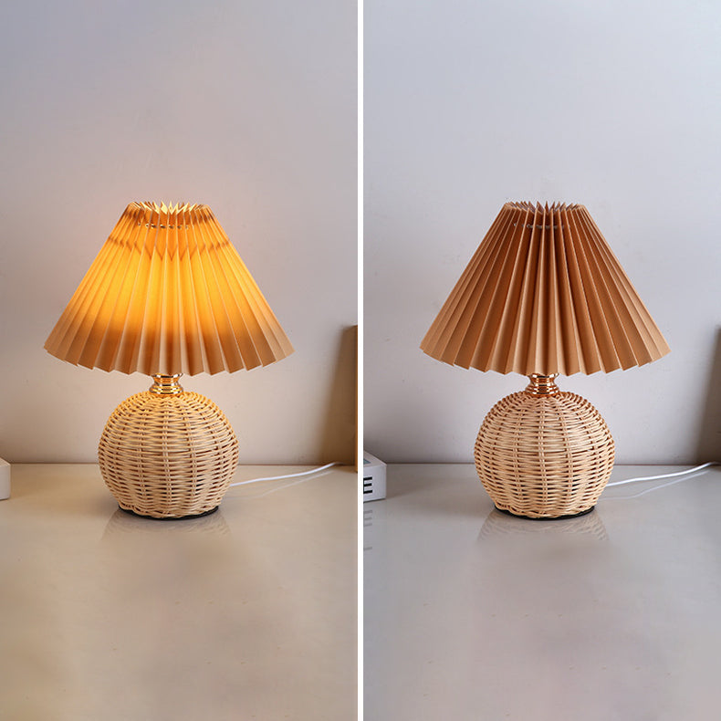 Nordic Contemporary LED Table Lamp with Pleated Table Lamp
