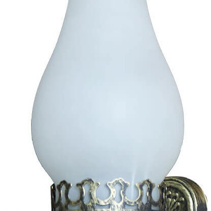 Retro Kerosene-Style 1-Light Wall Sconce