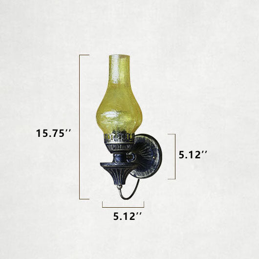 Retro Kerosene Style Antique 1-Light Wall Sconce