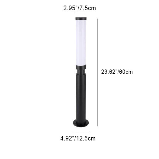 Chic Modern Black Outdoor Stake Light