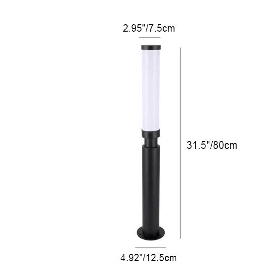 Chic Modern Black Outdoor Stake Light