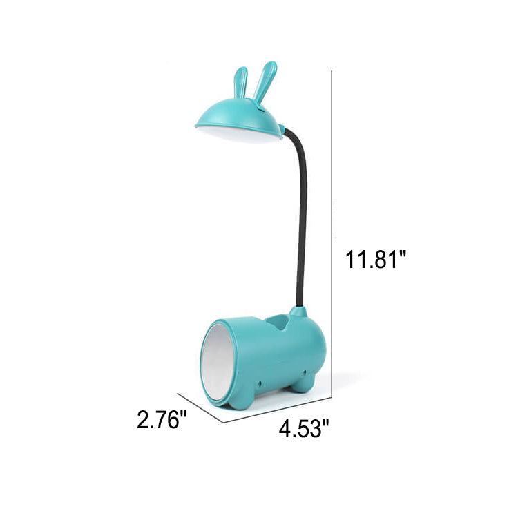 Creative Cartoon Rabbit LED Touch Desk Lamp with Desk Lamp