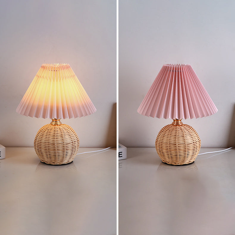 Nordic Contemporary LED Table Lamp with Pleated Table Lamp
