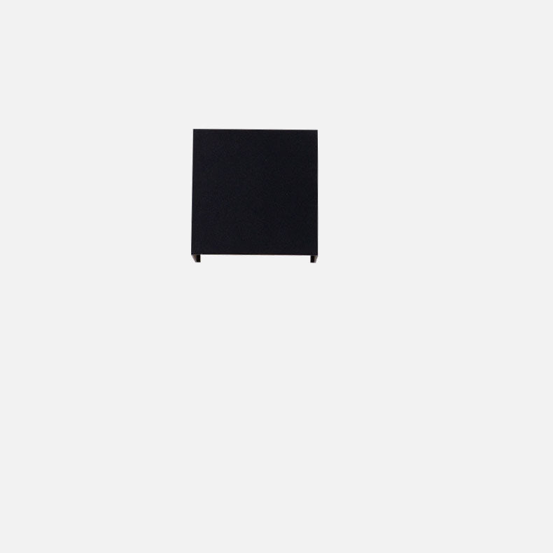 Modern Solid Color Aluminum Square LED Outdoor Wall Light