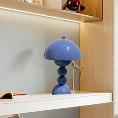 Nordic Metal Mushroom Round Pod 1-Light Table Lamp