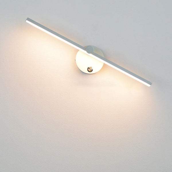 Nordic Minimalist Aluminum Long Bar Switch LED Wall Sconce