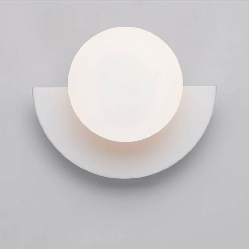 Modern Minimalist Colorful Spherical Glass Wall Sconce