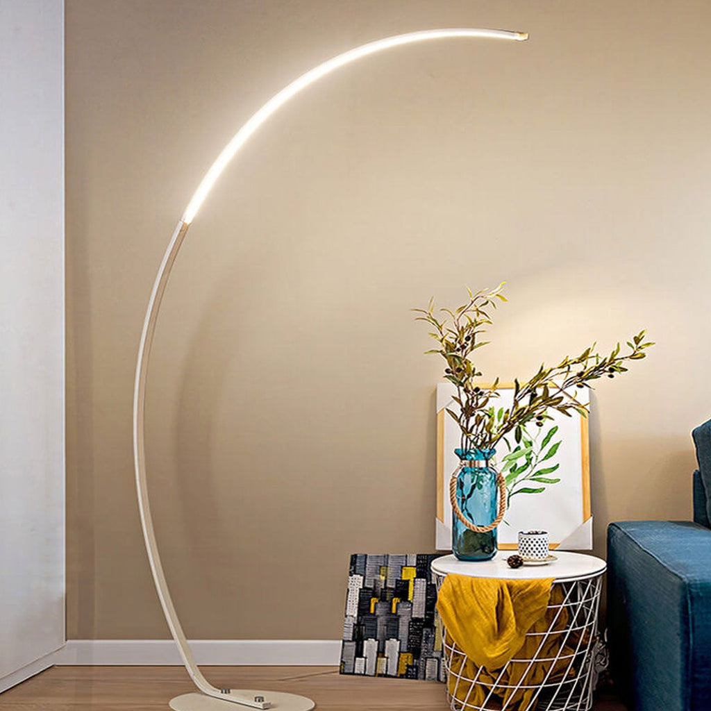 Sleek Modern White Floor Lamp