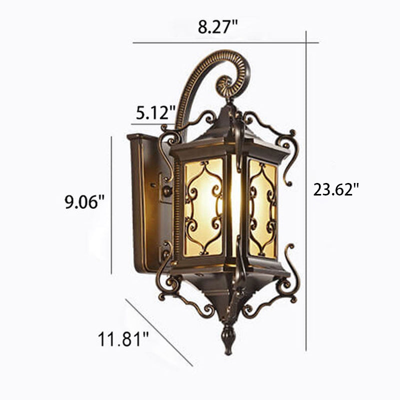 European Palace Outdoor Waterproof 1-Light Wall Sconce