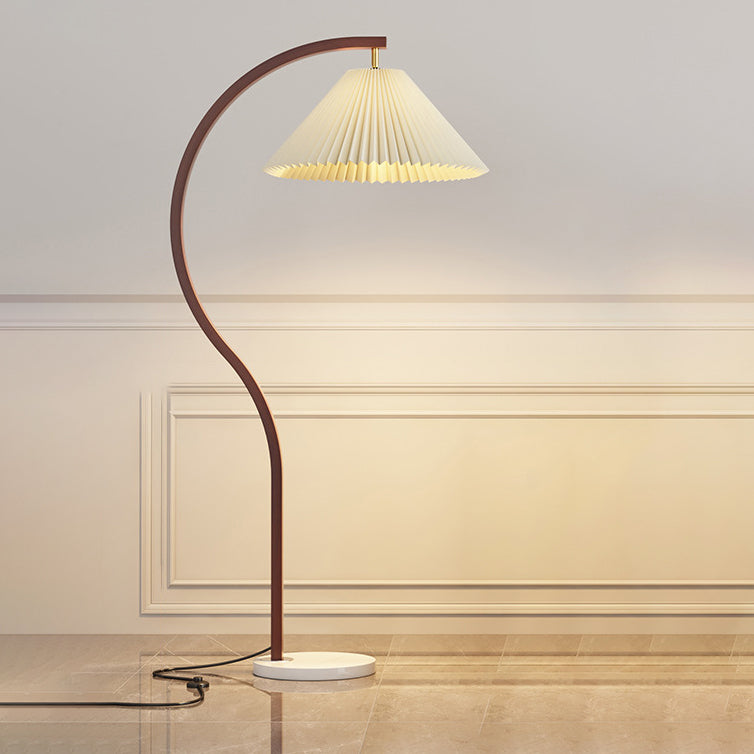 Modern Minimalist Log Wood Floor Lamp