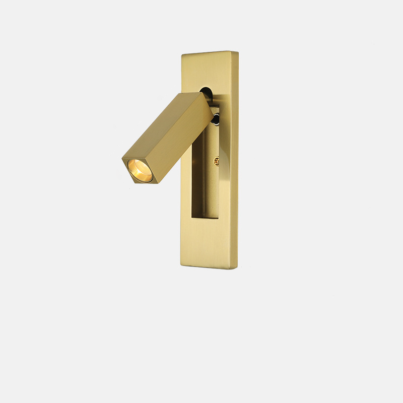 Modern Minimalist Rectangular Recessed Aluminum LED Wall Sconce
