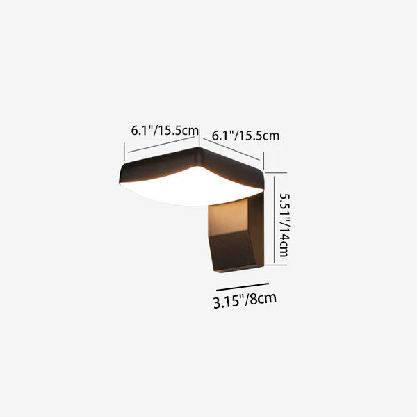 Modern Minimalist Waterproof Rotatable Aluminum LED Wall Light