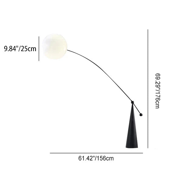 Contemporary Black Floor Lamp