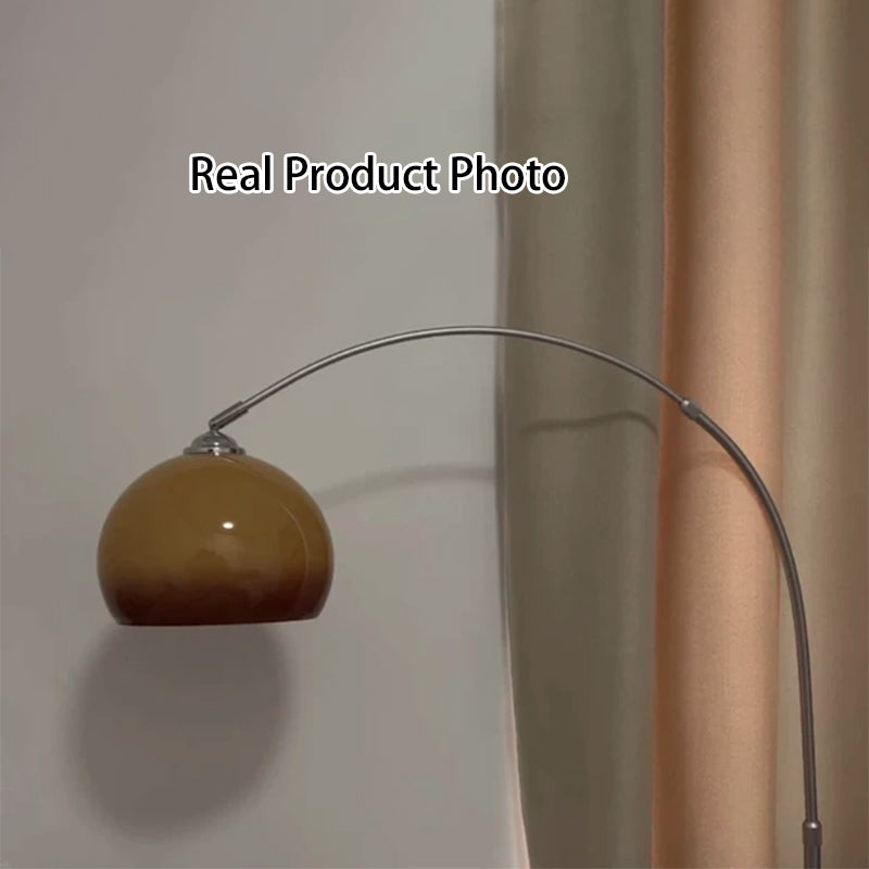 Scandinavian Orange Floor Lamp