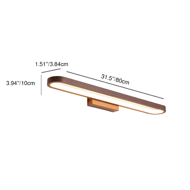 Modern Minimalist Circular Aluminum Vanity Wall Light