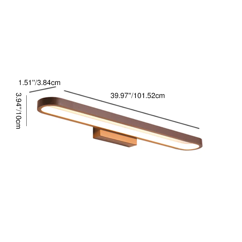 Modern Minimalist Circular Aluminum Vanity Wall Light