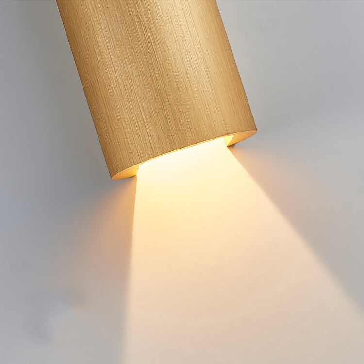 Modern Minimalist Aluminum Cylindrical LED Wall Sconce